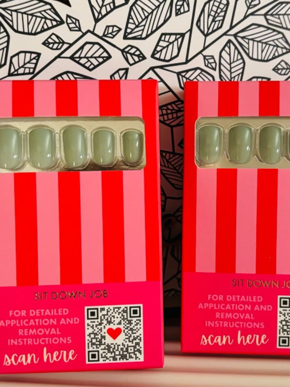 Hello Love Sit Down Job Press On Nails - Set of 2